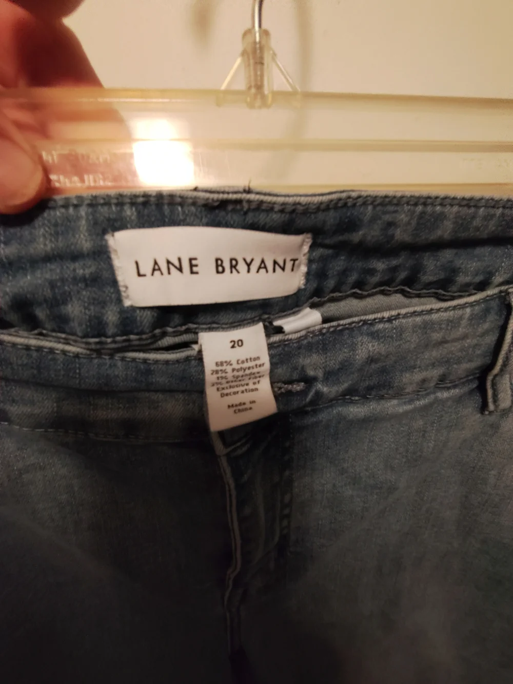 Lane Bryant Denim Capris Light Wash